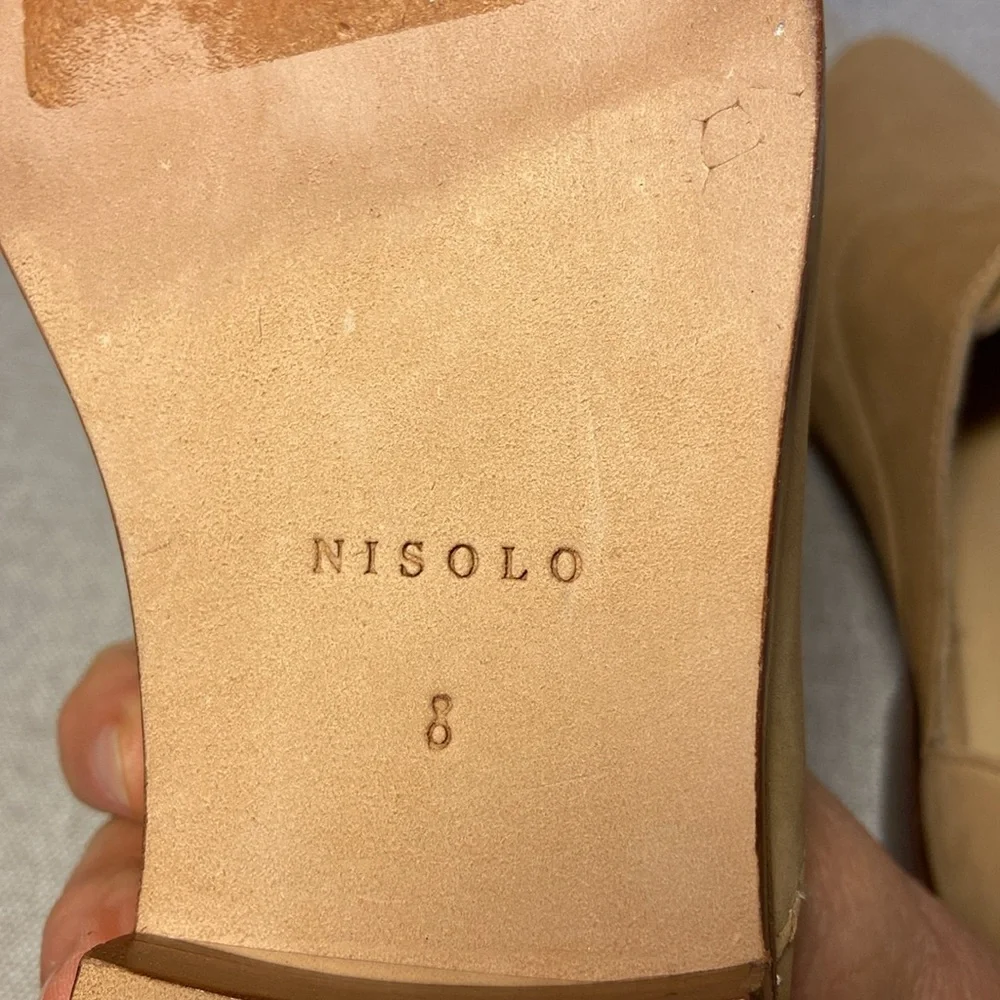Nisolo Tan Loafers Minimalist Slip-Ons Size 8